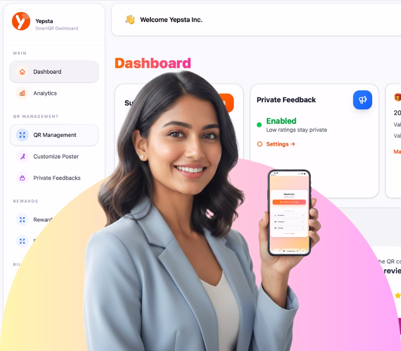 AI Google Review QR Code